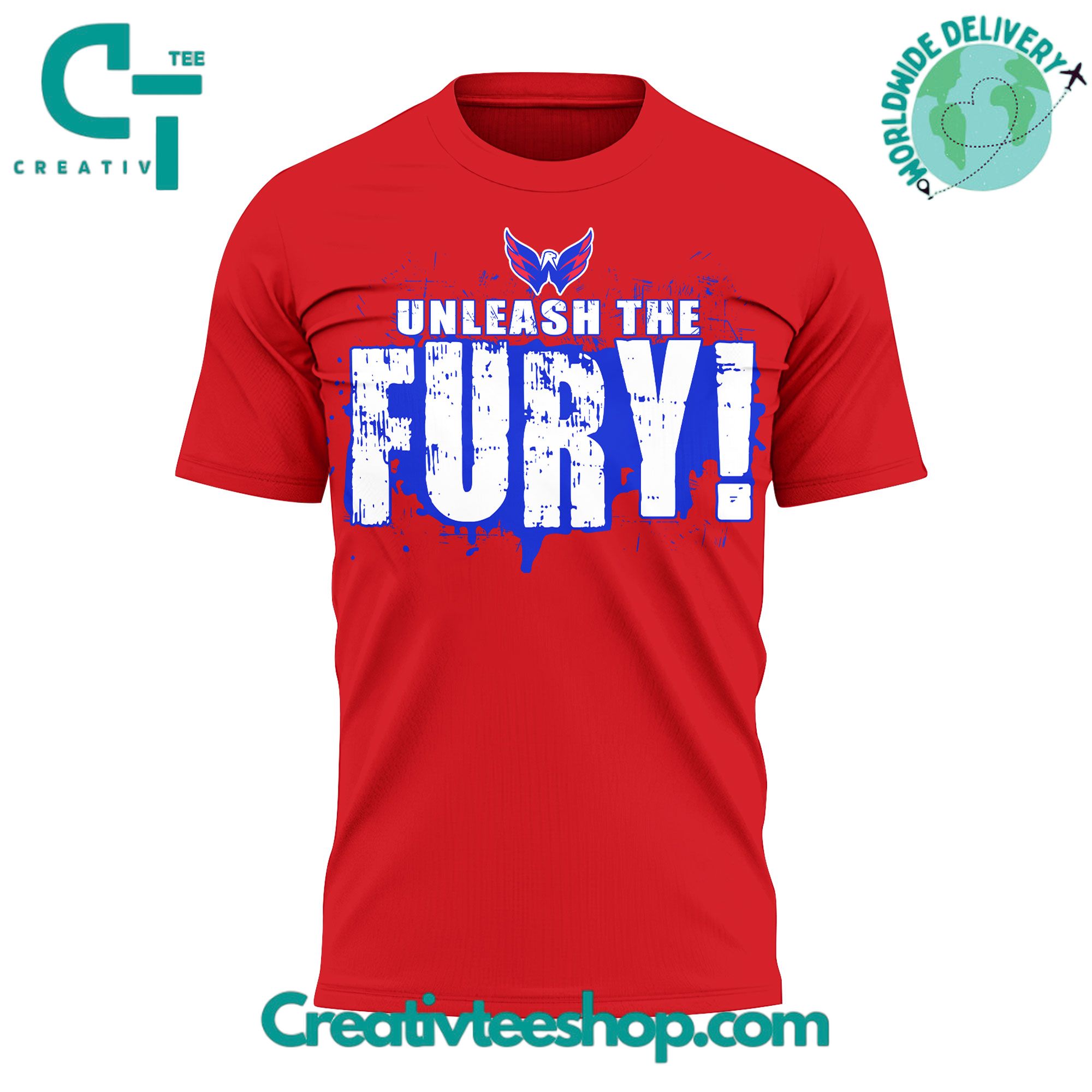 Washington Capitals “Unleash the Furry” Special Red Tee