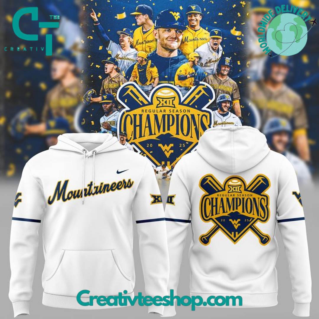 West Virginia Mountaineers Big 12 Regular Season Champions Hoodie