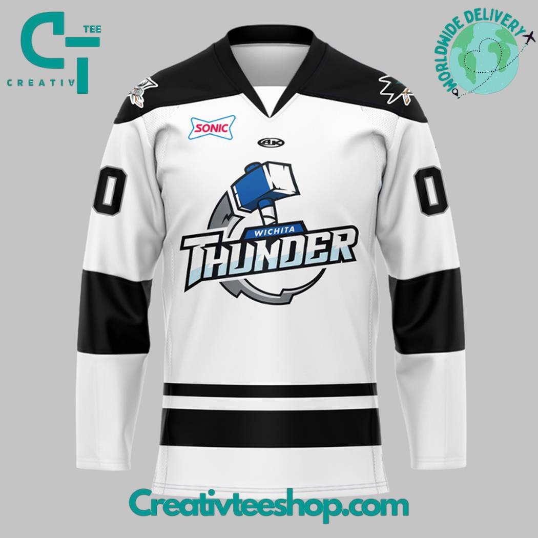 Wichita Thunder Special New 2025 Personalized Hockey Jersey – White