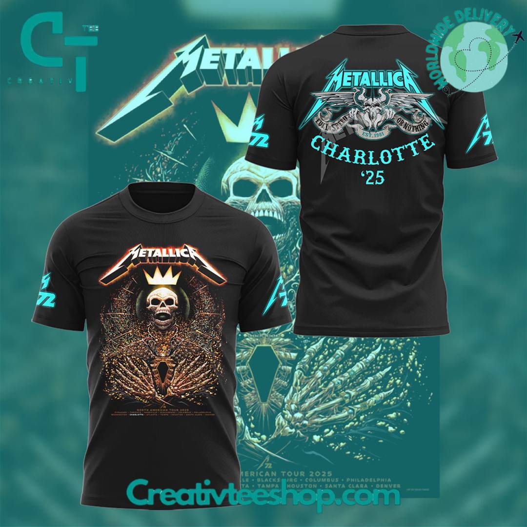 Charlotte Hornets x Metallica M72 World Tour Special Tee