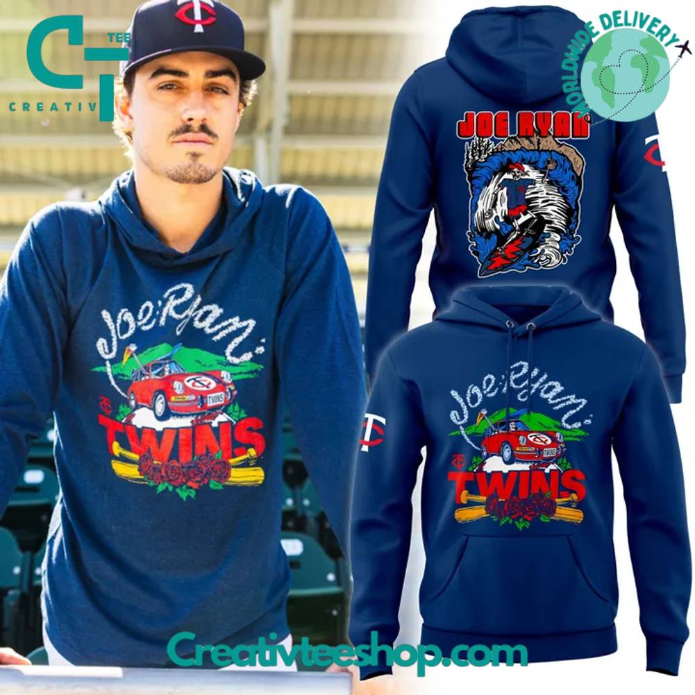 Minnesota Twins Joe Ryan x Homage x Grateful Dead Navy Hoodie
