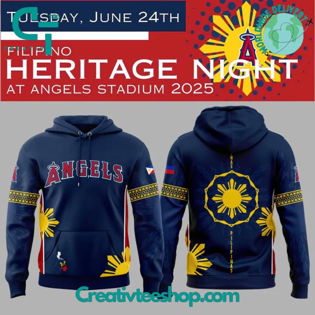 Los Angeles Angels x Filipino Heritage Night 2025 Special Hoodie
