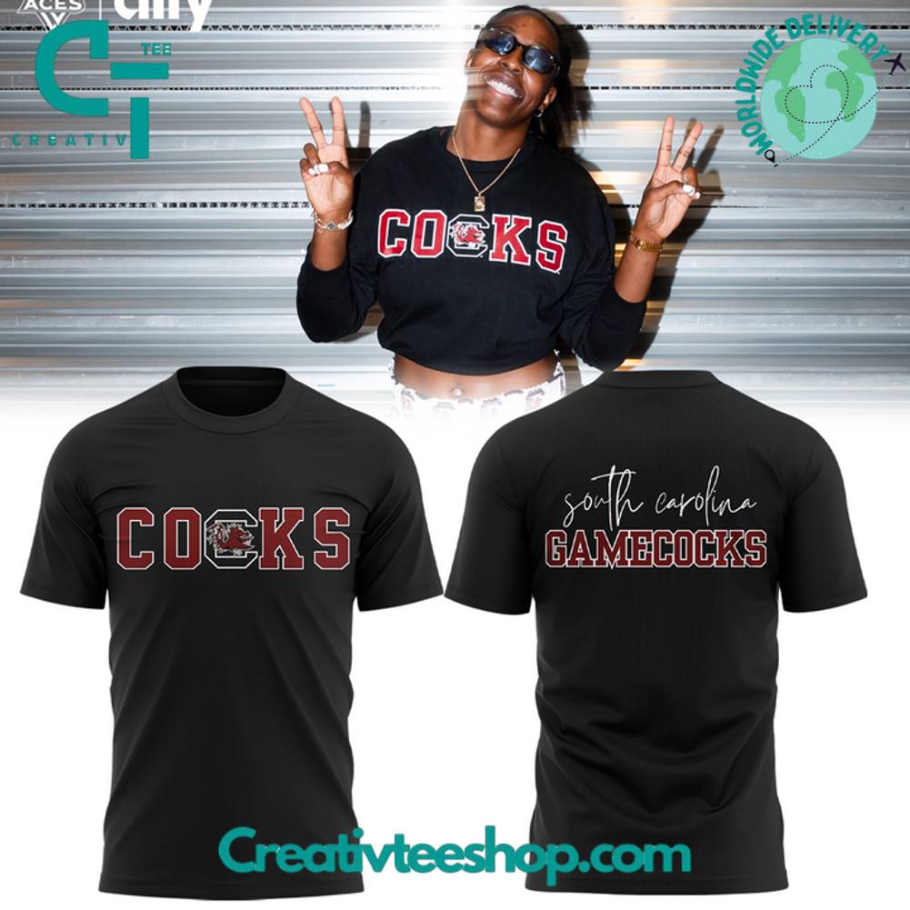 South Carolina Gamecocks Women’s Basketball COCKS Special Black Tee