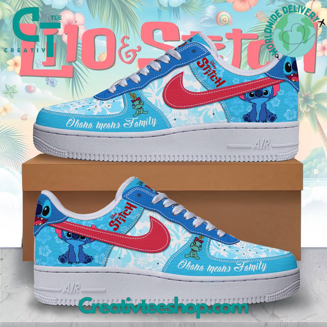 Lilo And Stitch “Ohana means Family” Special Air Force 1 Sneaker