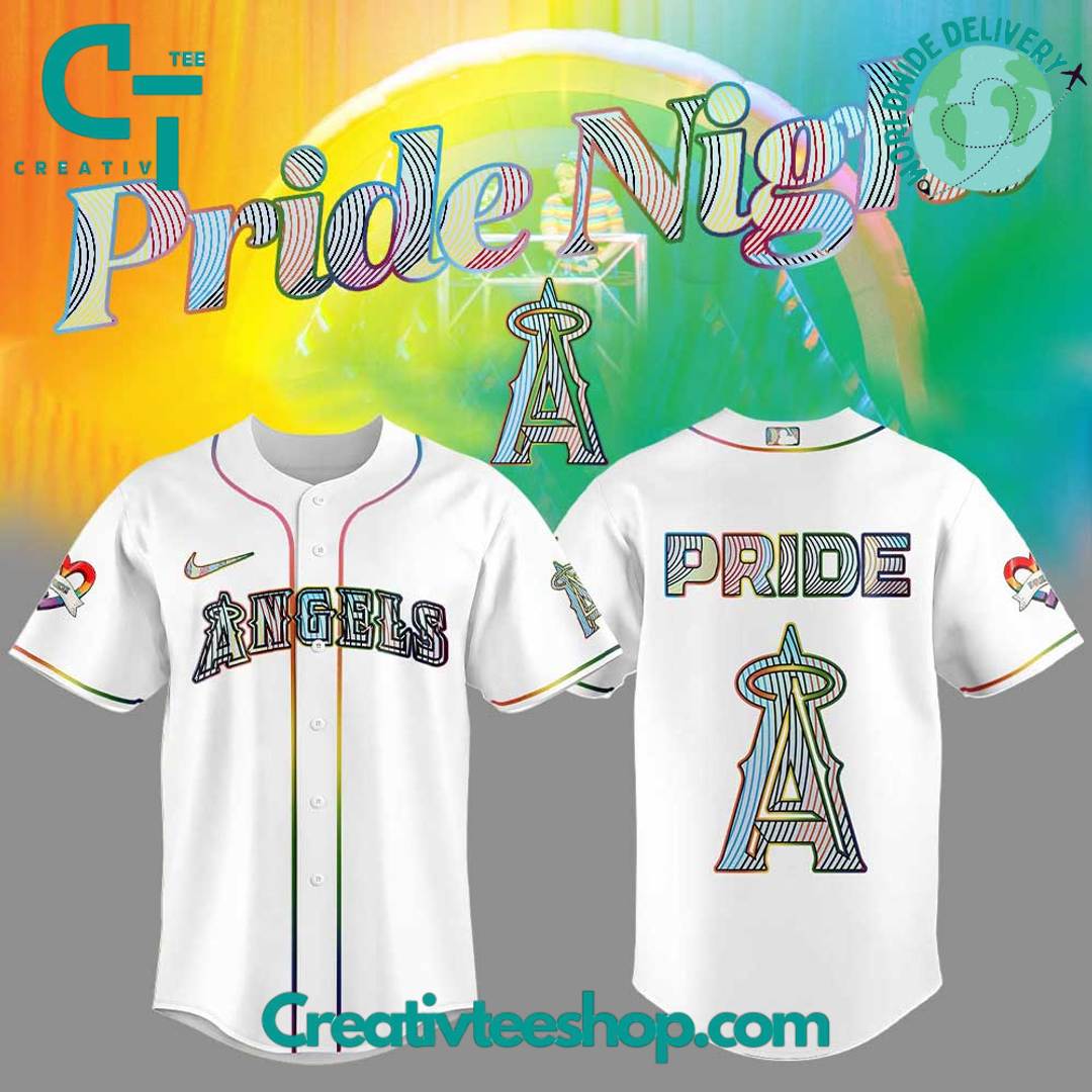Los Angeles Angels Pride Night 2025 Special Baseball Jersey