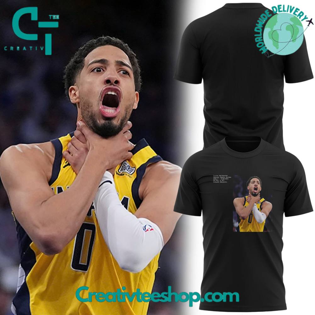 Indiana Pacers Tyrese Haliburton Choke Special Black Tee