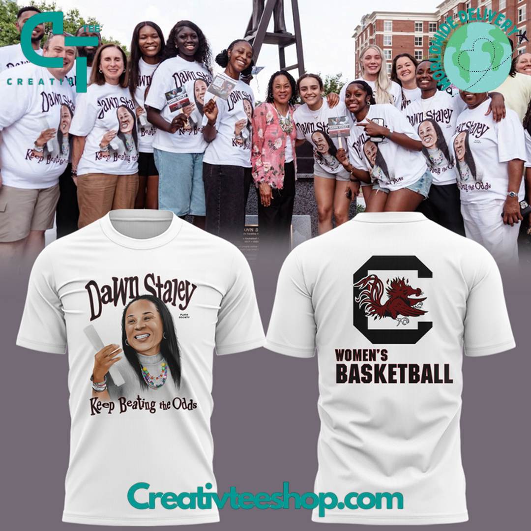 South Carolina Gamecocks Dawn Staley “Keep Beating the Odds” Special White Shirt