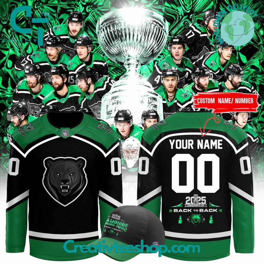 Binghamton Black Bears x Commissioners Cup Champions 2025 Hockey Jersey