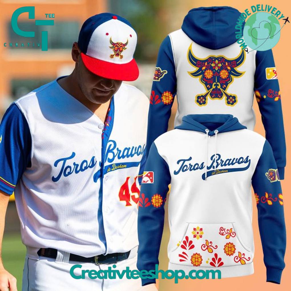 Durham Bulls Latin American Hispanic “Toros Bravos” Special Hoodie