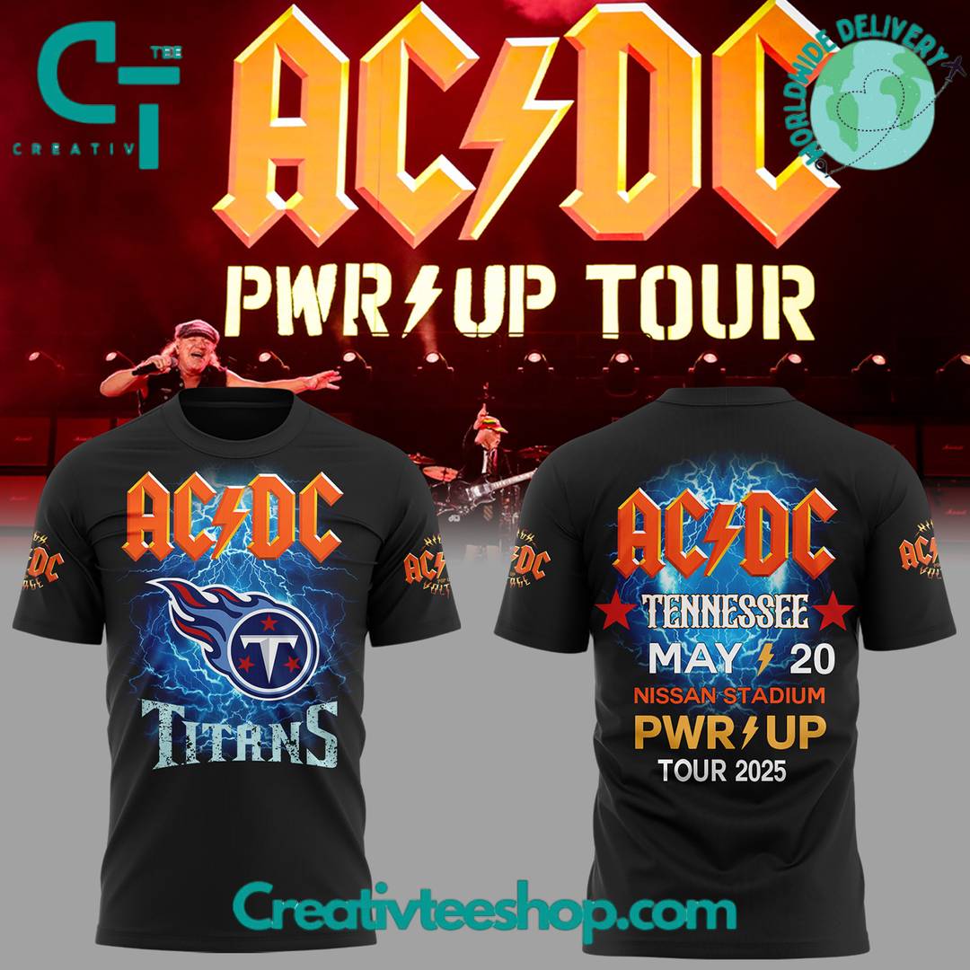 Tennessee Titans x ACDC Power Up Tour 2025 Special Tee