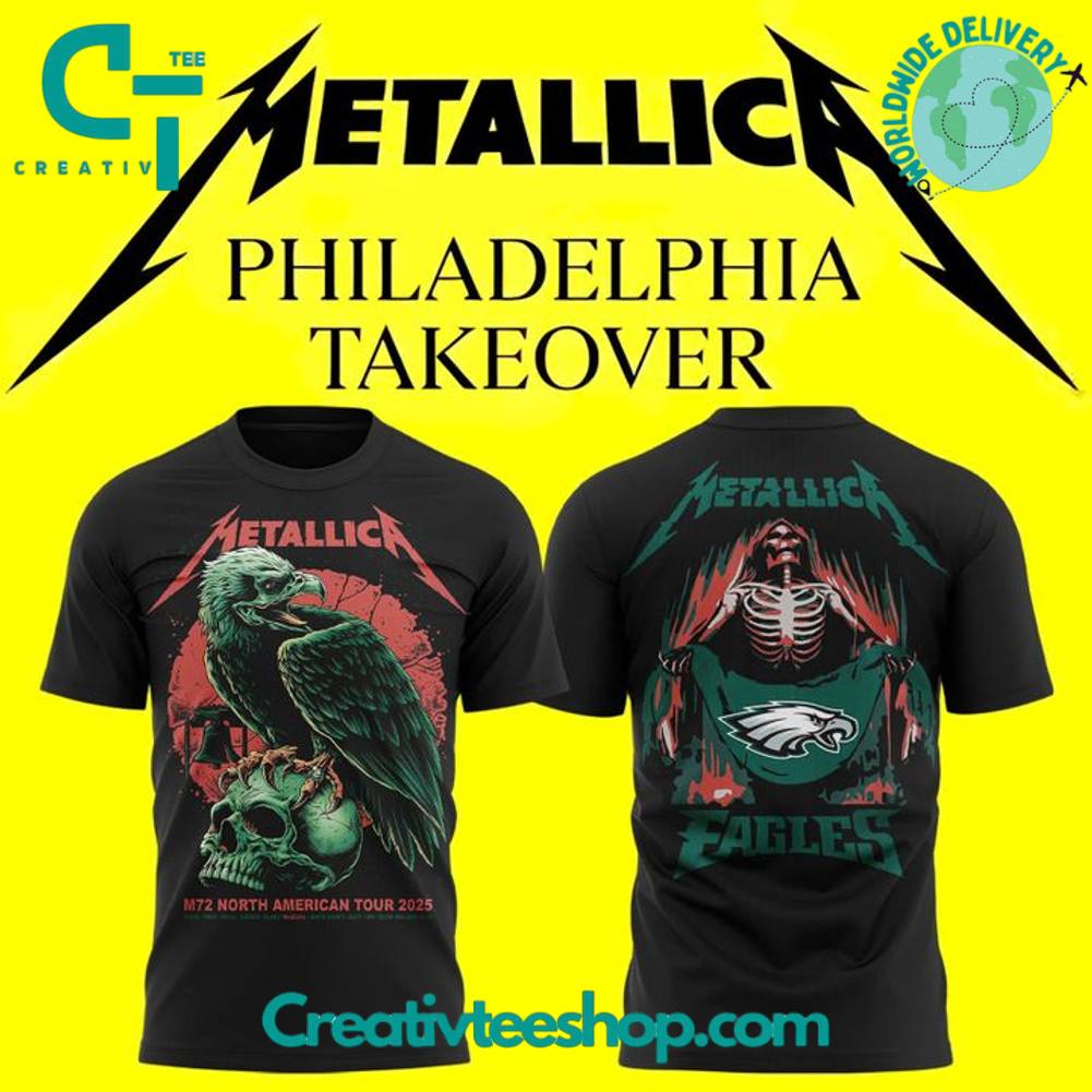 Philadelphia Eagles x Metallica 2025 Tour Takeover Special Tee