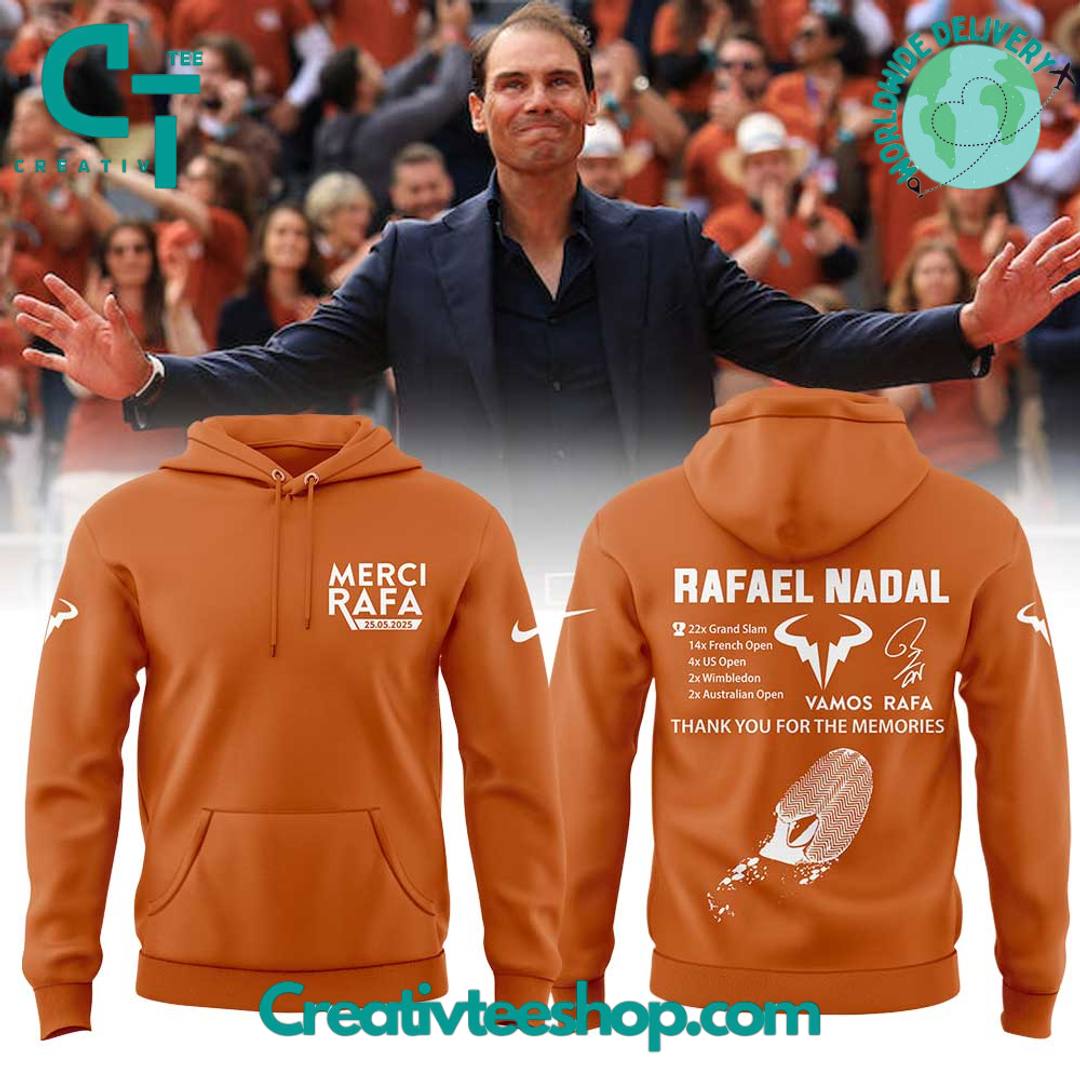 Merci Rafa Nadal The legend The King of Clay Foot Print Special Hoodie