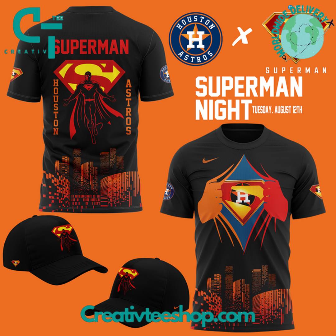 Houston Astros x Superman Night 2025 Special Tee
