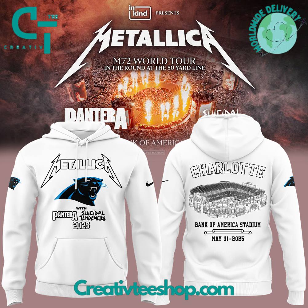 Carolina Panthers x Metallica M72 World Tour Special Edition Hoodie