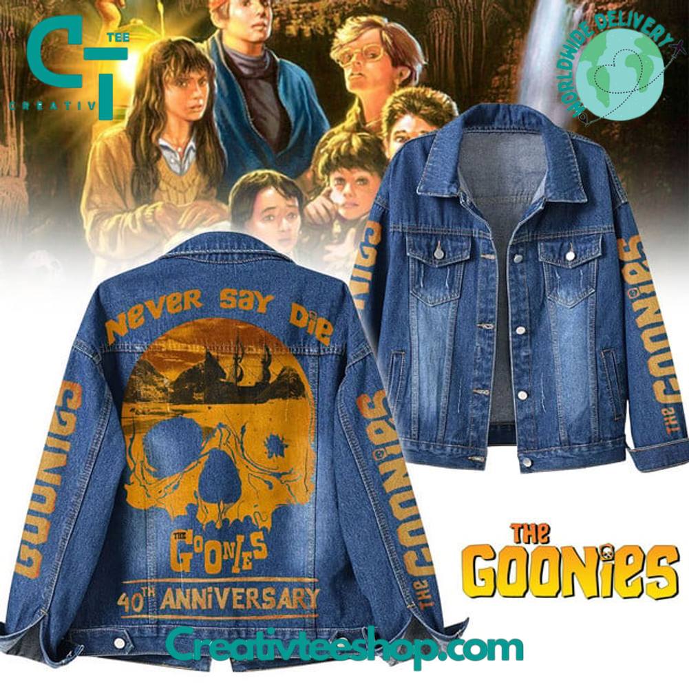 The Goonies 40th Anniversary “Never Say Die” Denim Jacket