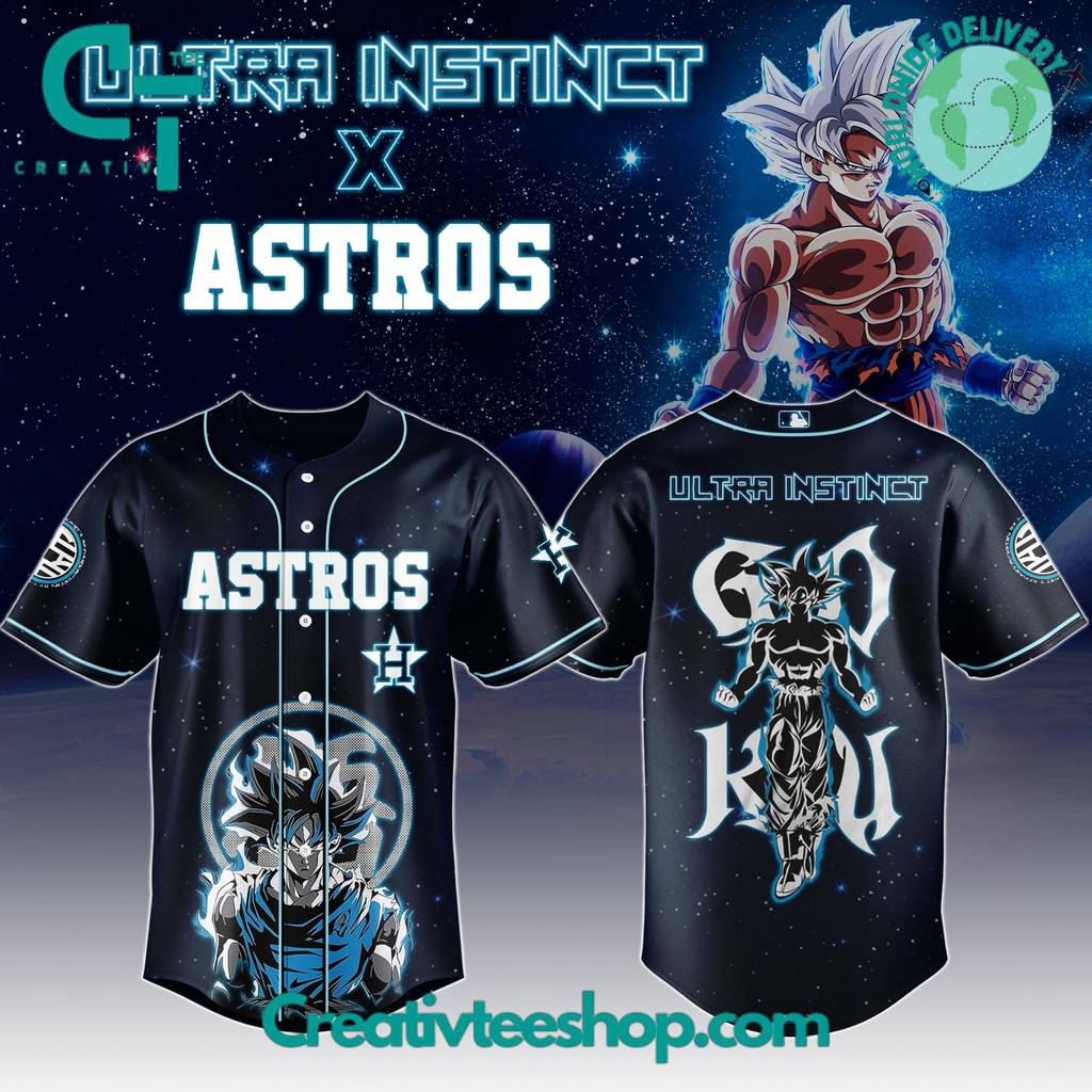 Houston Astros x Goku Ultra Instinct Limited Edition Baseball Jersey
