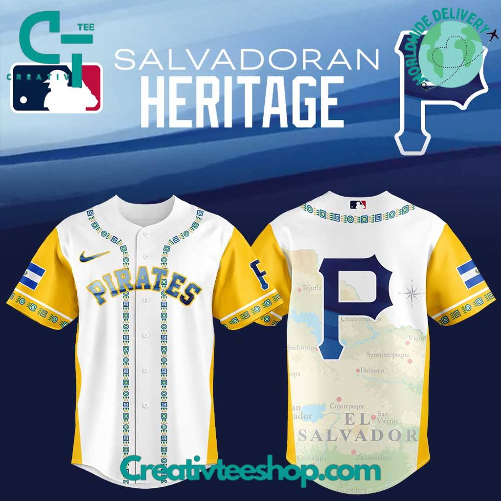 Pittsburgh Pirates Salvadoran Heritage 2025 Limited Edition Baseball Jersey