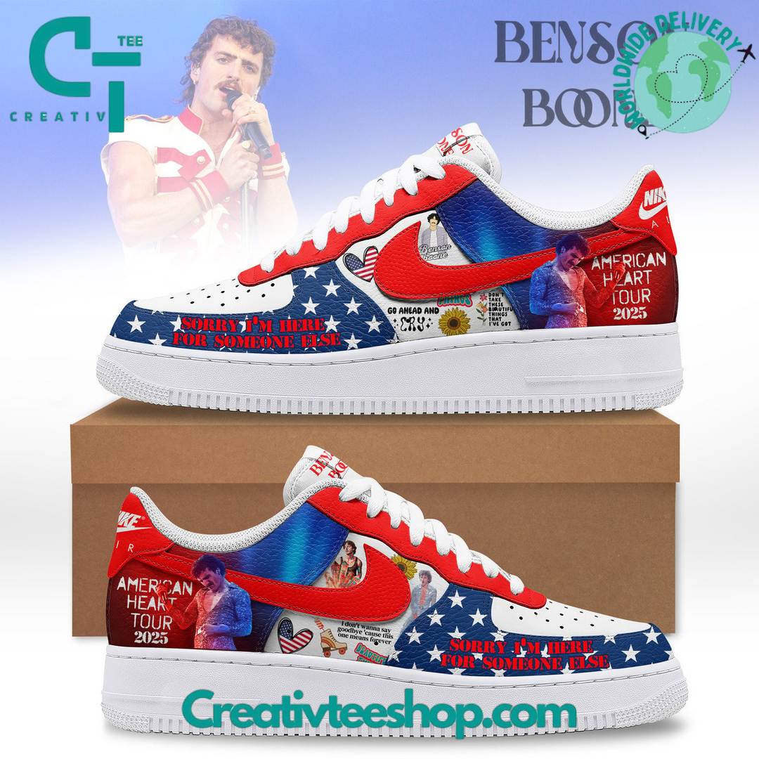 Benson Boone American Heart Tour 2025 Air Force 1 Sneaker