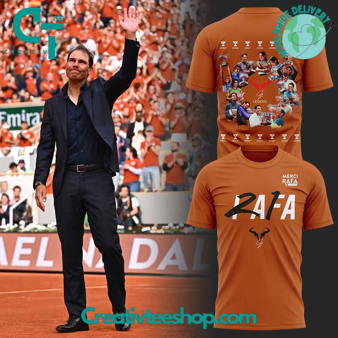 Merci Rafa Nadal The legend Special Orange Tee