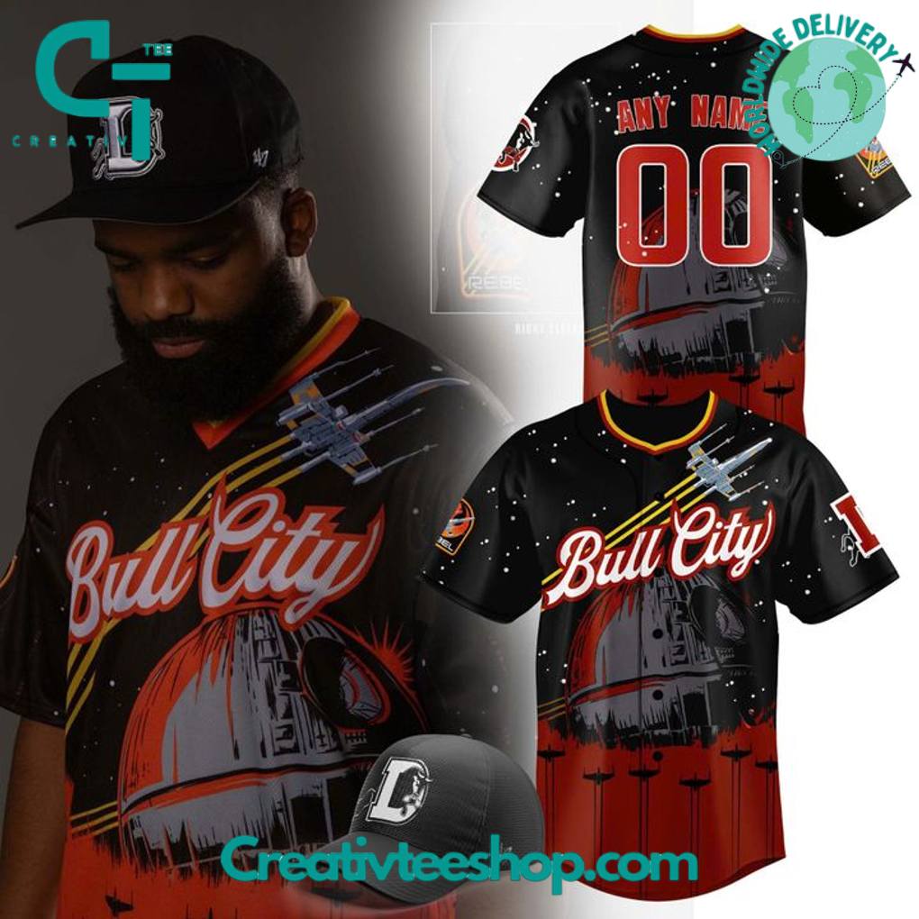 Durham Bulls x Star Wars “Bull City” Personalized Baseball Jersey