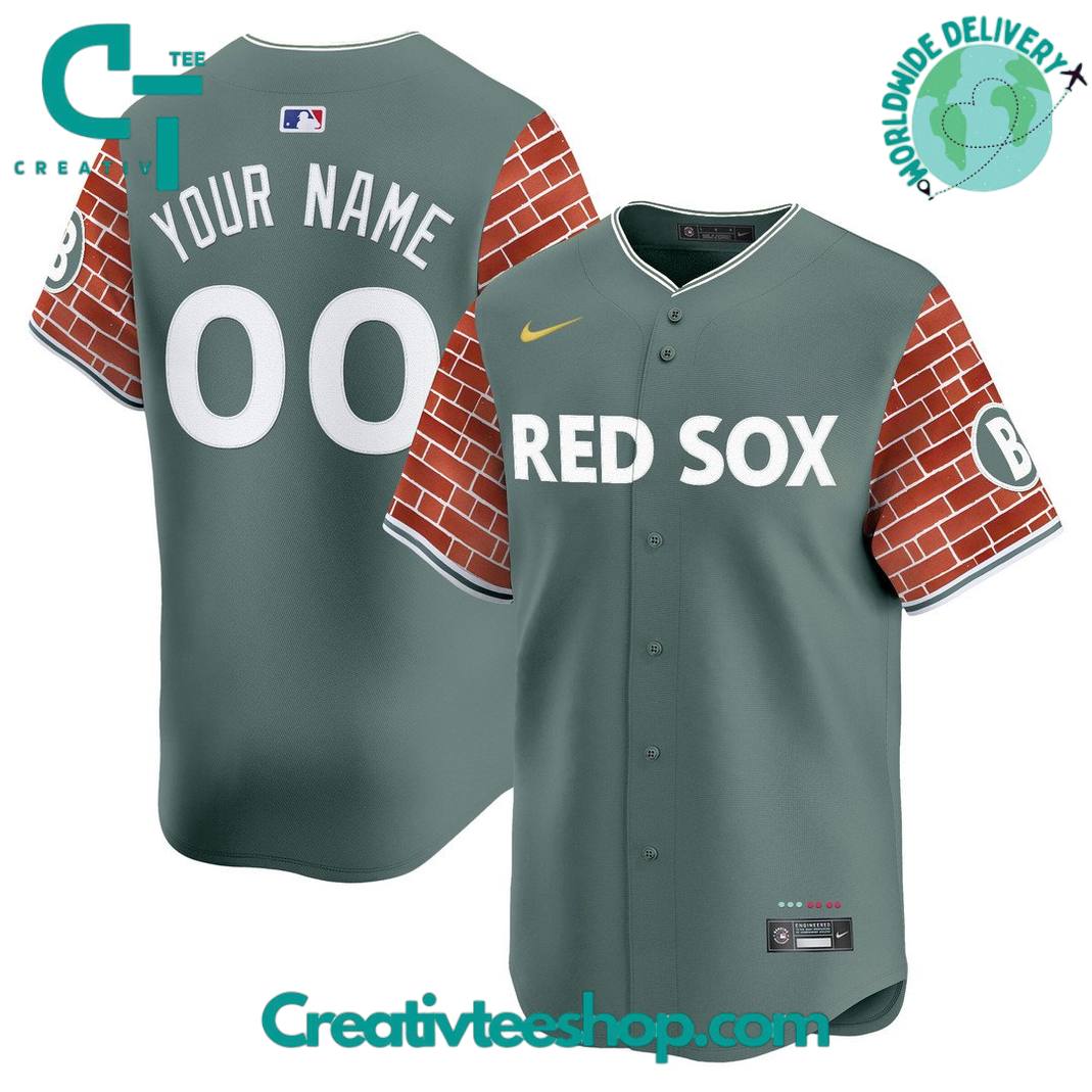 Boston Red Sox 2025 Fenway Red Brick Style Special Baseball Jersey