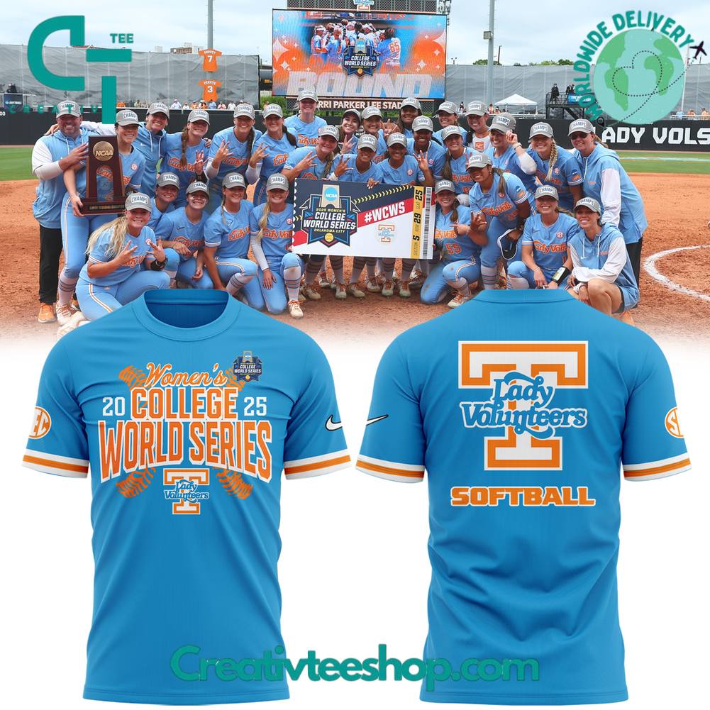 Tennessee Lady Vols 2025 NCAA Softball Women’s College World Series Special Tee