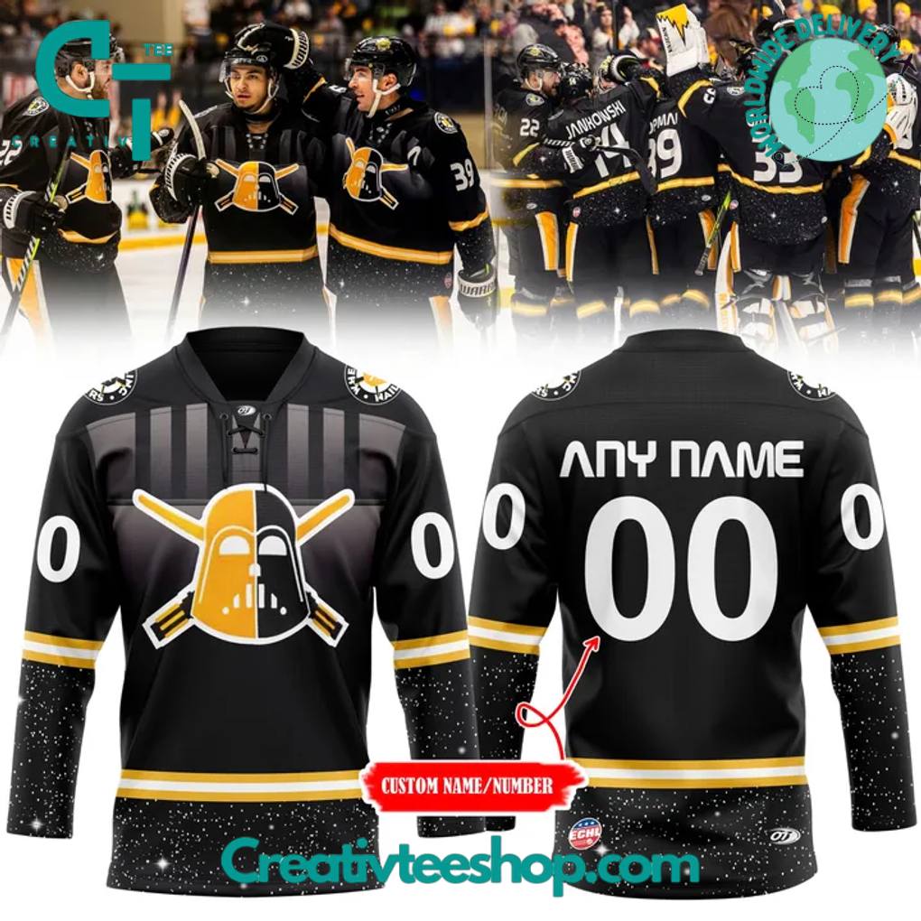 Wheeling Nailers x Star Wars Night Special Black Personalized Jersey