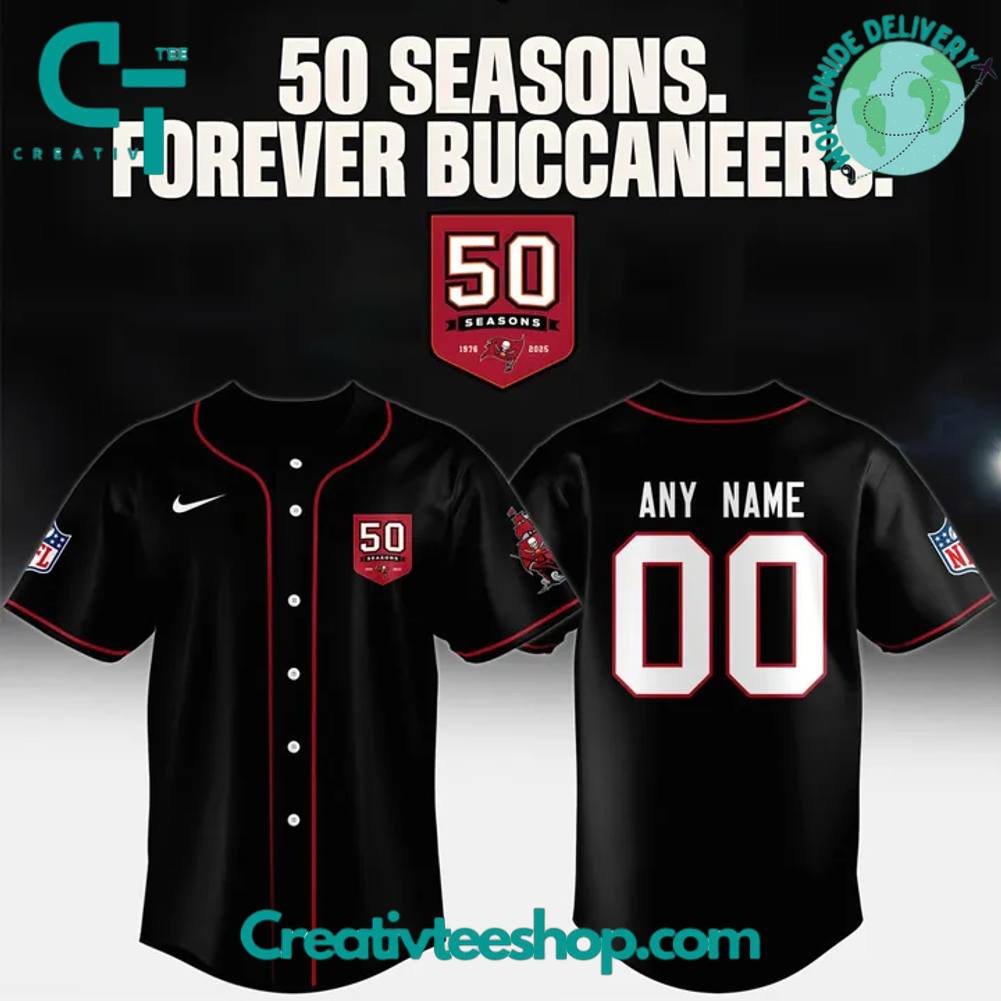 Tampa Bay Buccaneers Celebrate the legacy of 50 Seasons Special Baseball Jersey