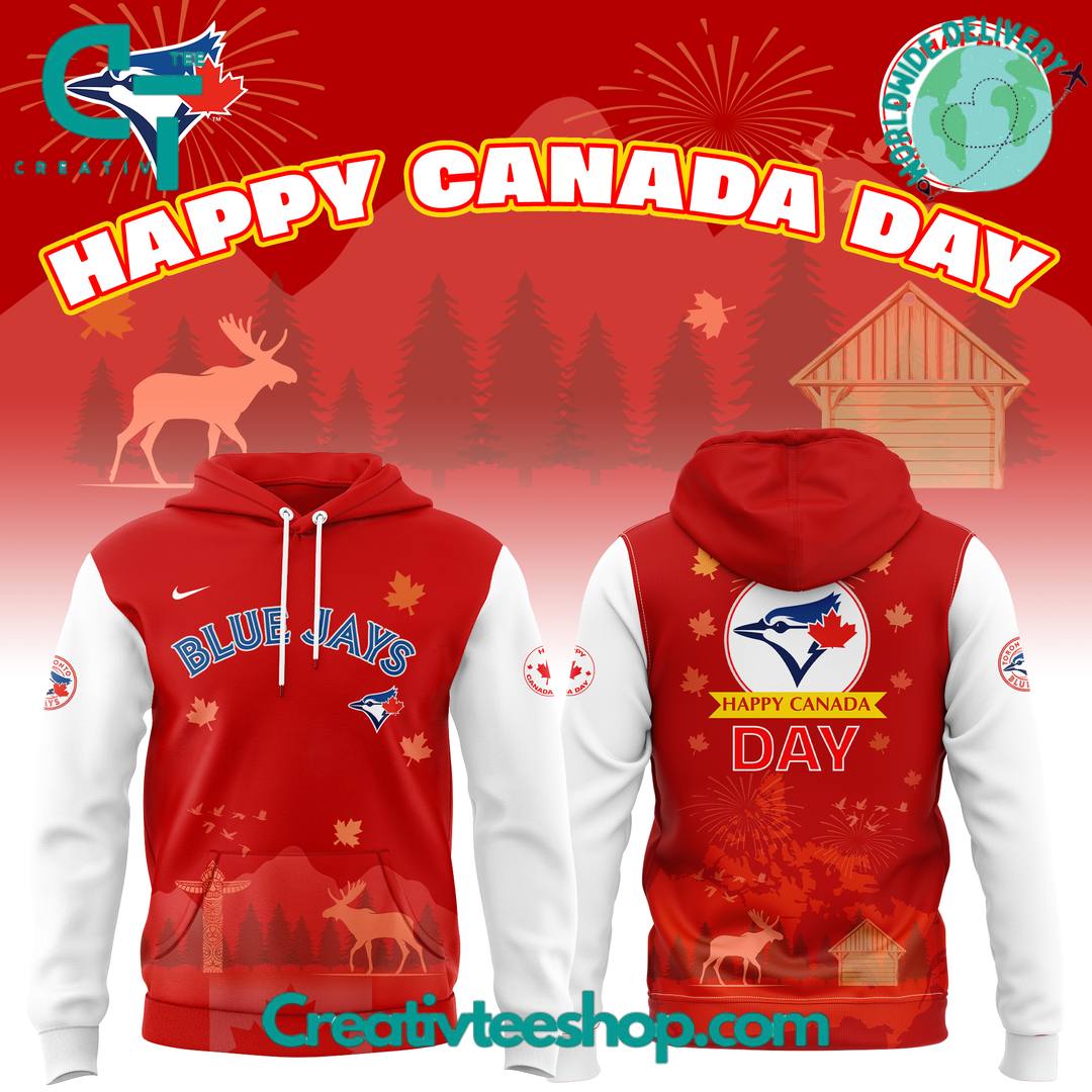 Toronto Blue Jays x Happy Canada Day 2025 Limited Edition Hoodie