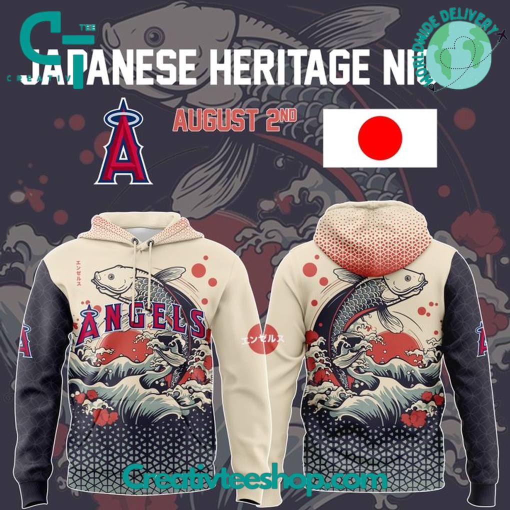 Los Angeles Angels Japanese Heritage Night 2025 Special Hoodie