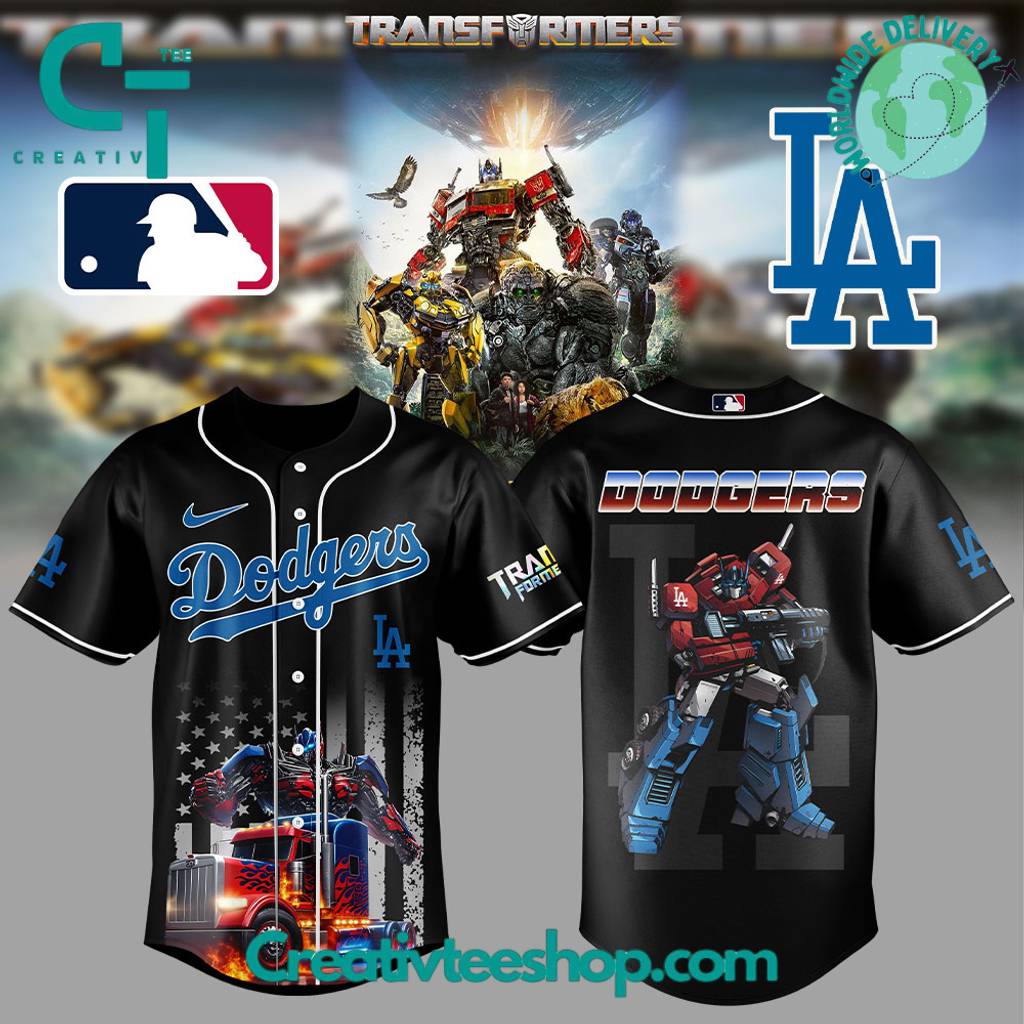 Los Angeles Dodgers Transformers Optimus Prime Special Edition Baseball Jersey