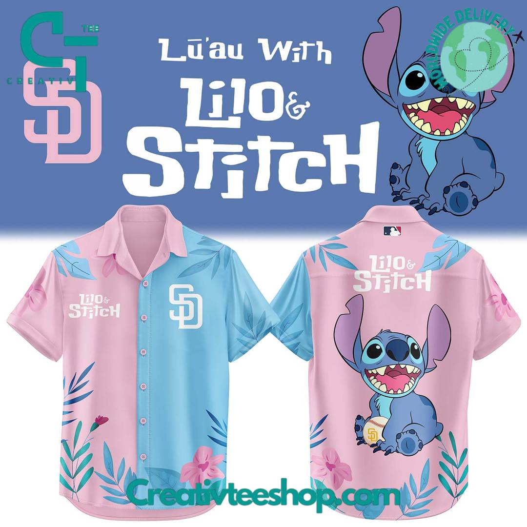 San Diego Padres x Lilo & Stitch Night Special Hawaiian Shirt and Shorts