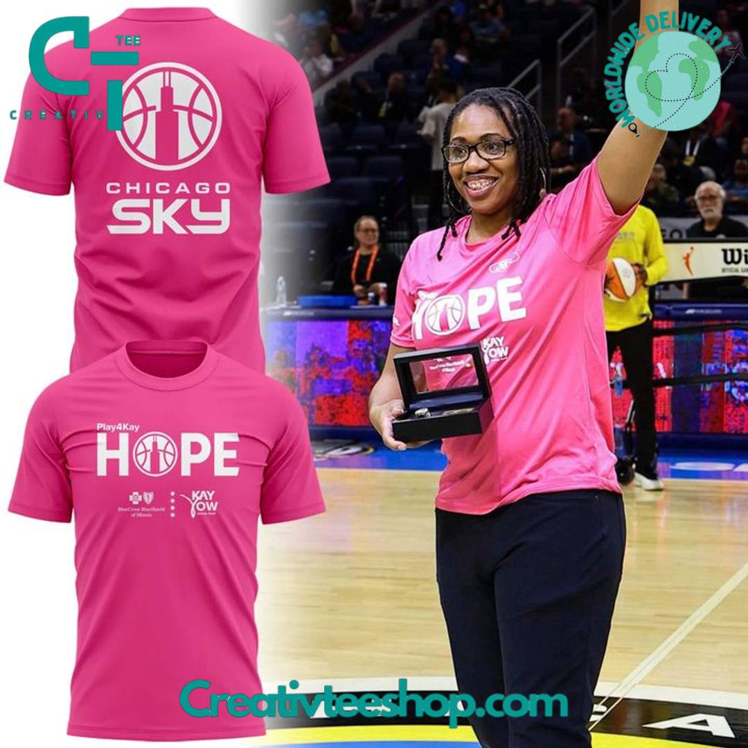 Chicago Sky Play4Kay Hope Women’s Cancer Pink Tee