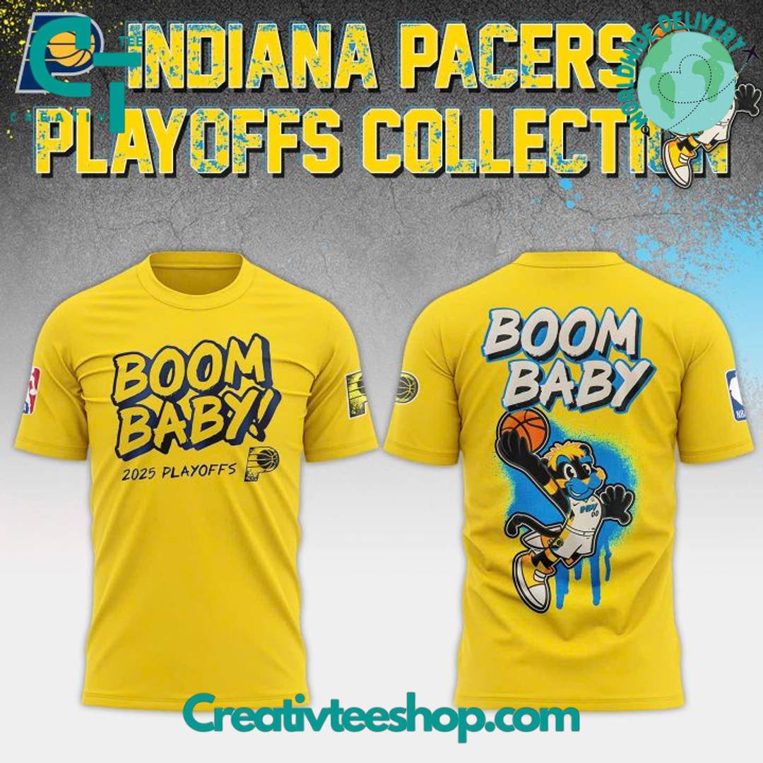 Indiana Pacers Boom Baby 2025 Playoffs Special Tee