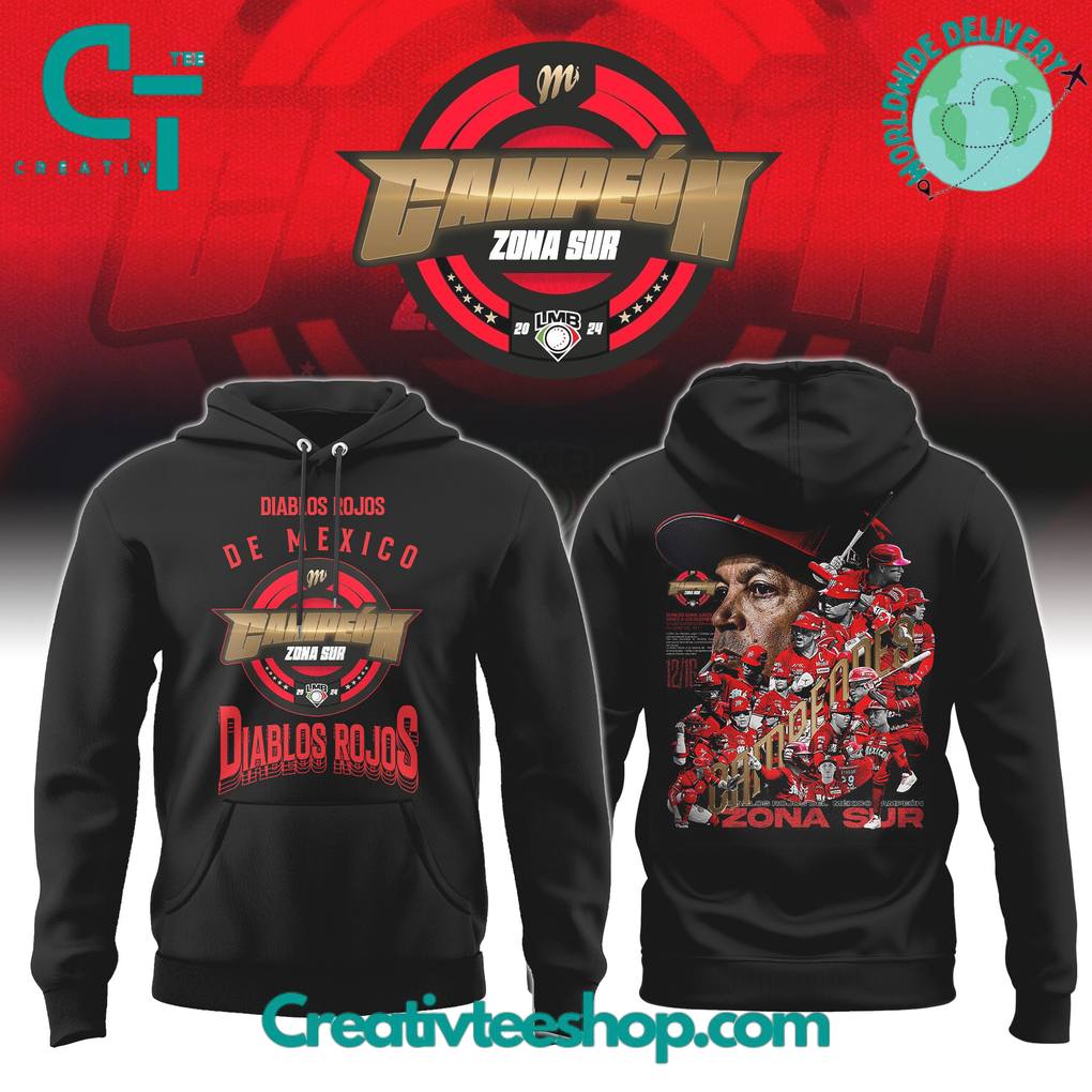 Diablos Rojos Del Mexico CAMPEONES Limited Edition Hoodie