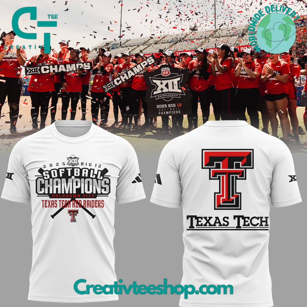 Texas Tech Red Raider Softball Champion Big12 2025 Special Tee