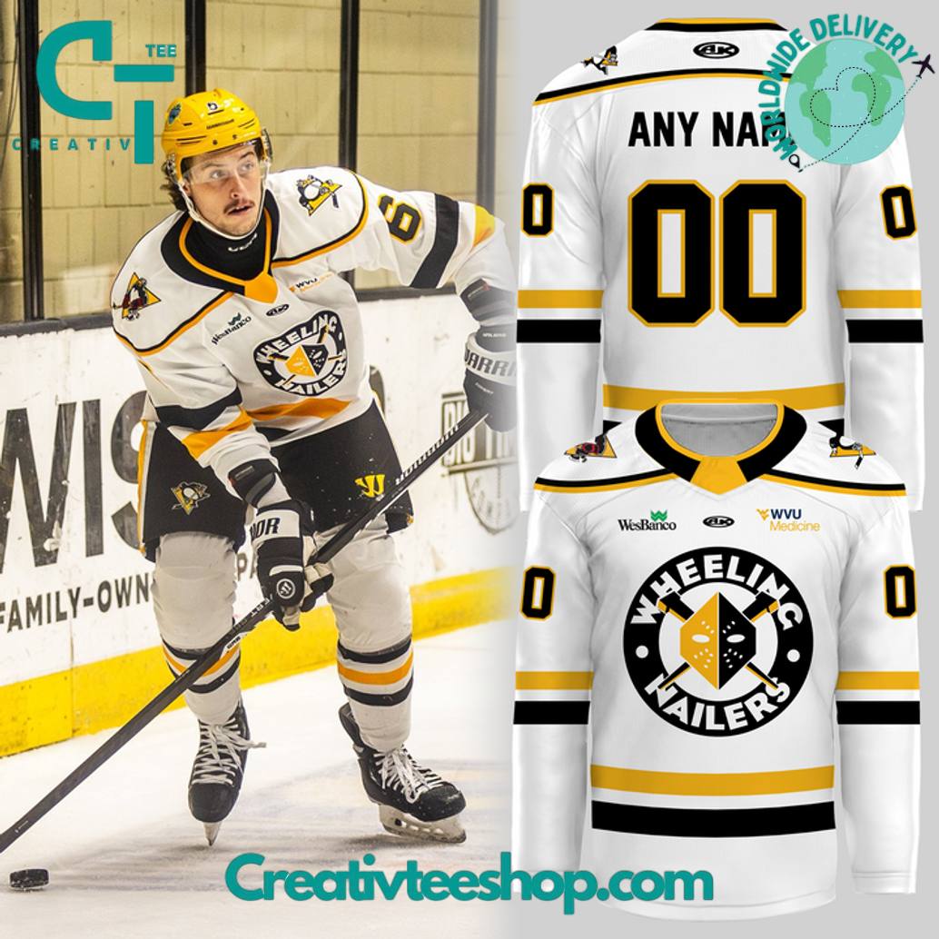 Wheeling Nailers Special New 2025 White Hockey Jersey