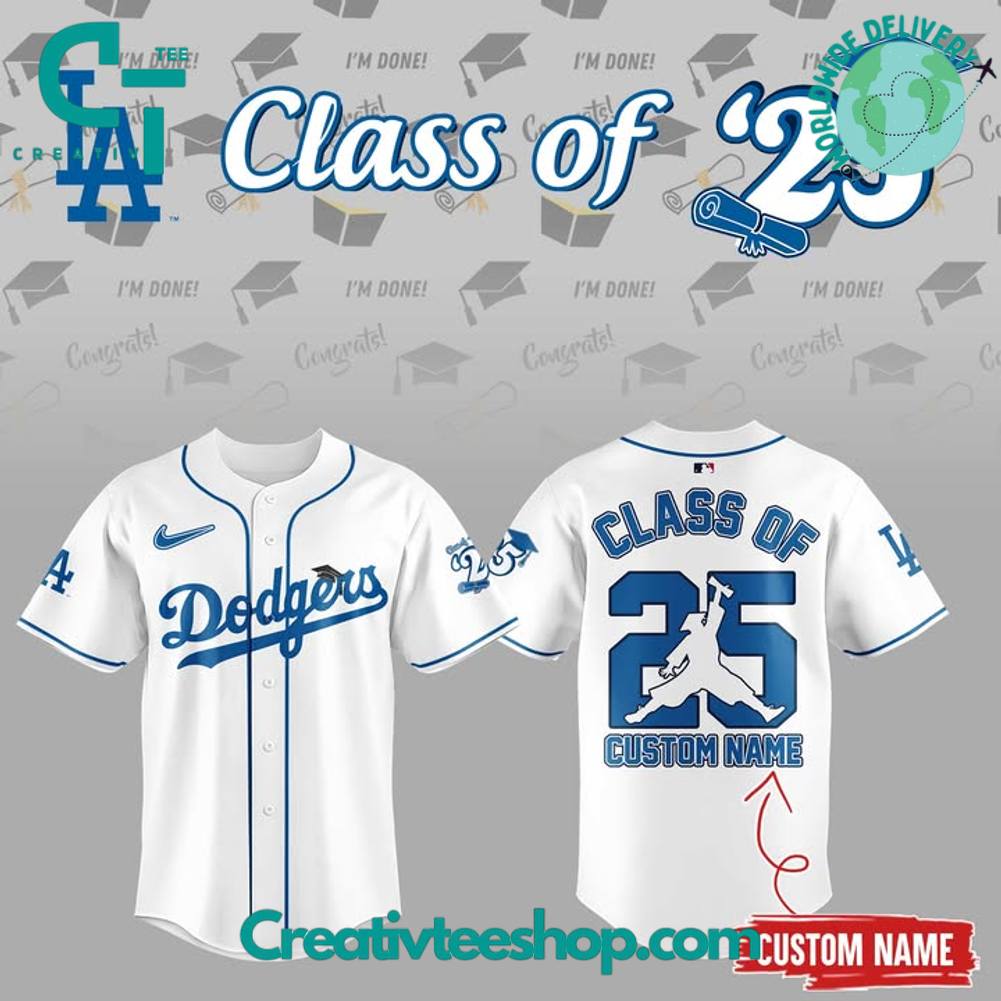 Los Angeles Dodgers “Class of 2025” Personalized Baseball Jersey