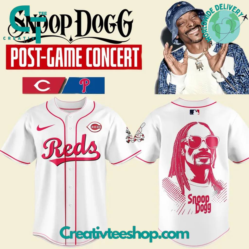 Cincinnati Reds x Snoop Dogg Post-Game Concert White Jersey