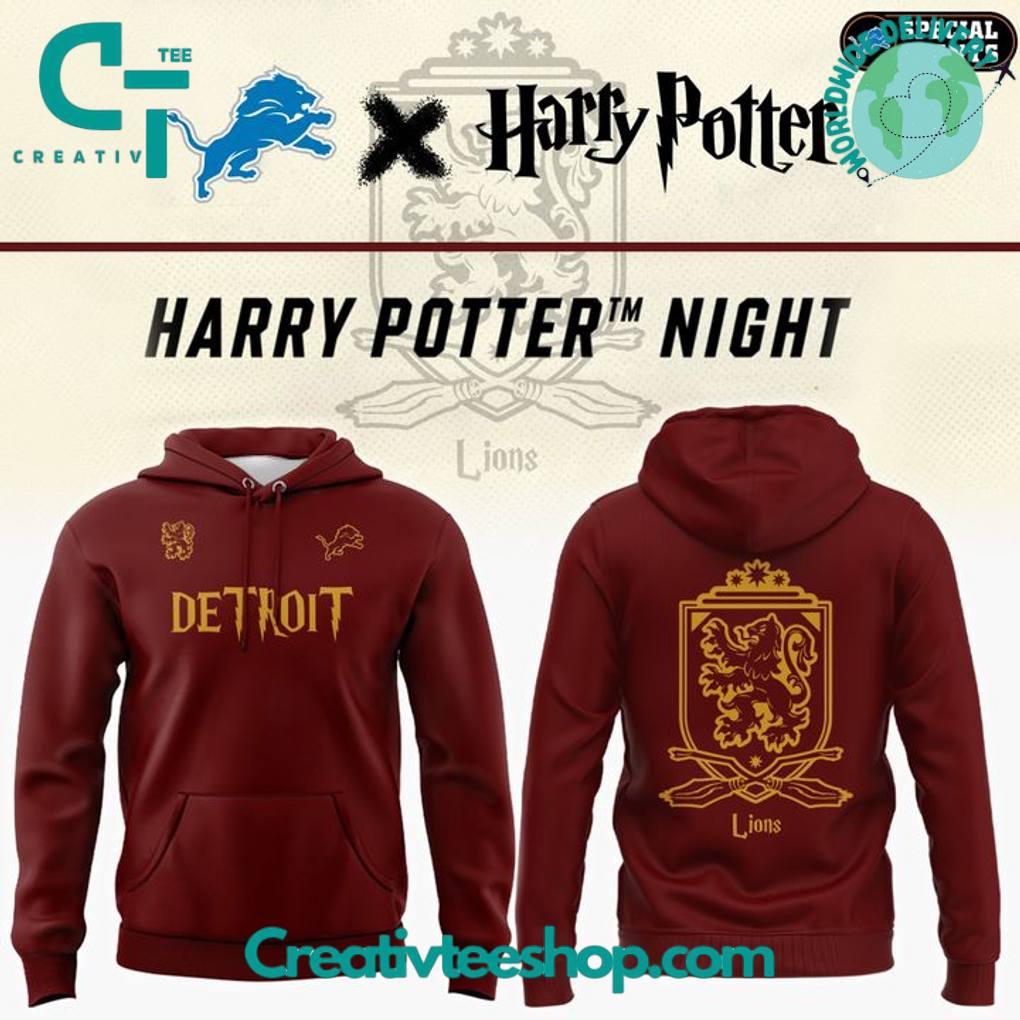 Detroit Lions x Harry Potter Night Special Hoodie