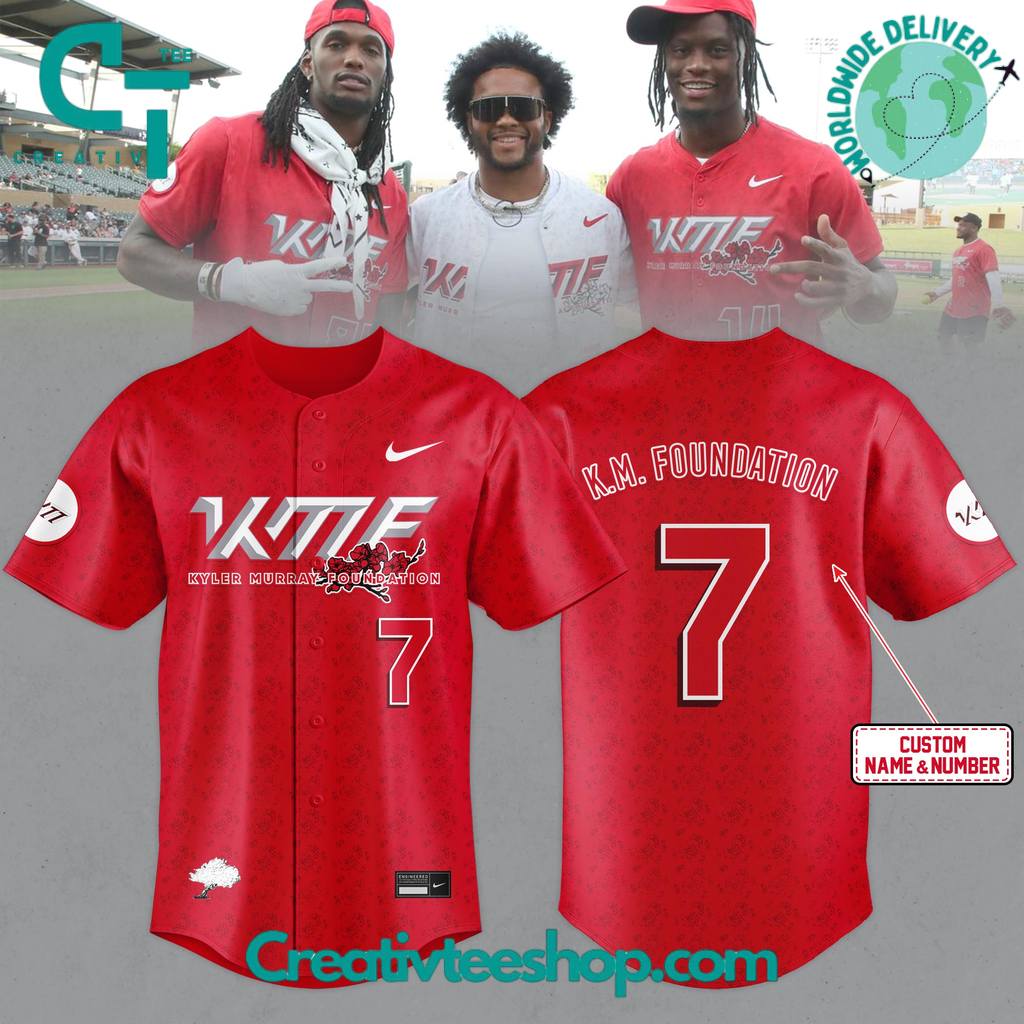 Arizona Cardinals Kyler Murray Foundation Personalized Baseball Jersey