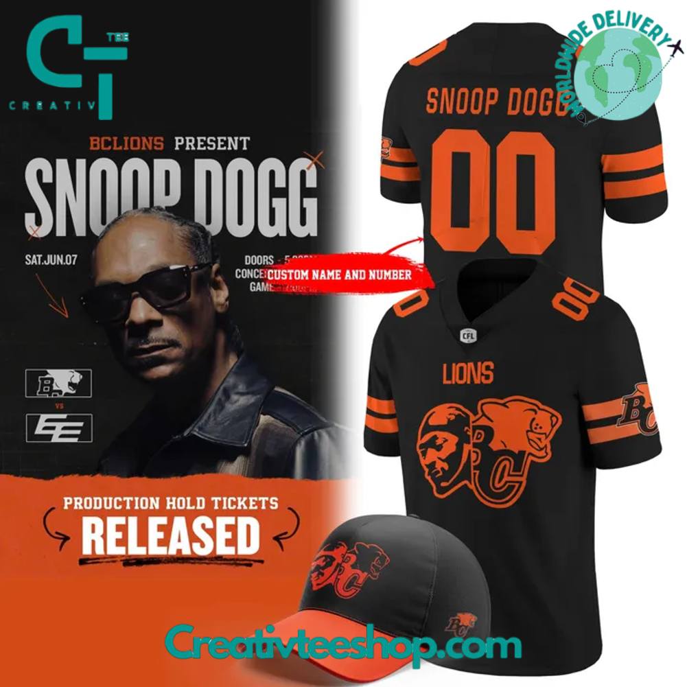 BC Lions x Snoop Dogg Concert 2025 Special Football Jersey