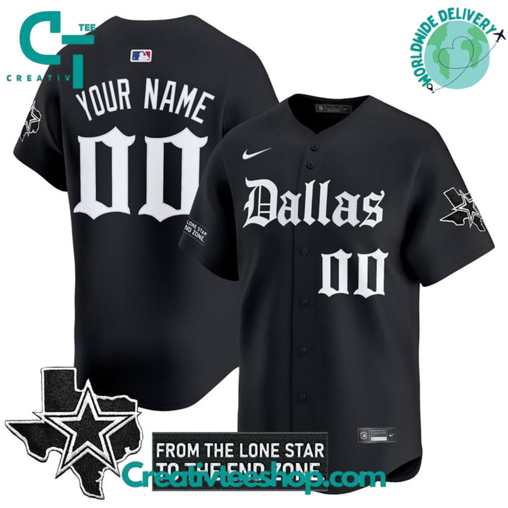 Dallas Cowboys ‘Gothic Lone Star Edition’ Baseball Jersey