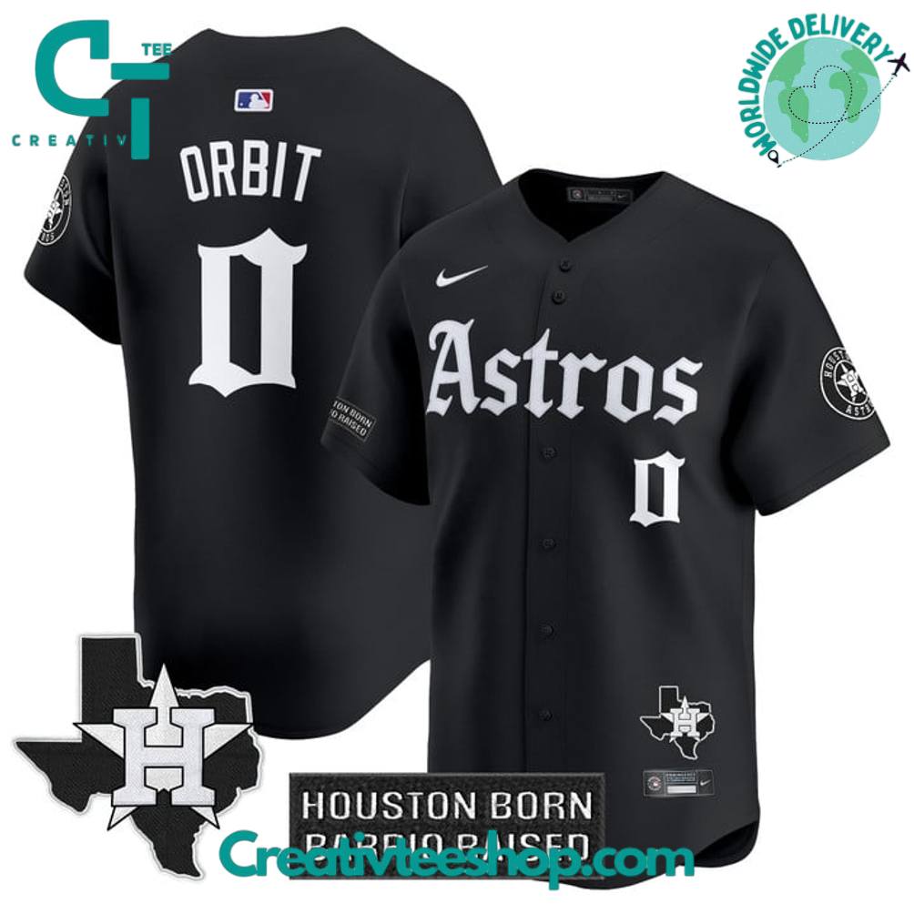 Houston Astros Gothic Edition “Houston Born Barrio Raised” Baseball Jersey