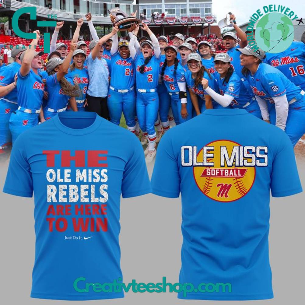 Ole Miss Rebels “Here to Win” Special Blue Tee
