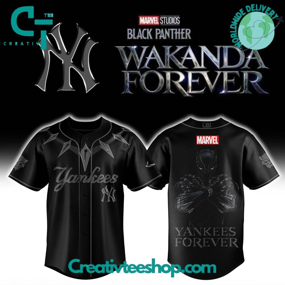 Texas Rangers x Black Panther “Wakanda Forever” Special Baseball Jersey