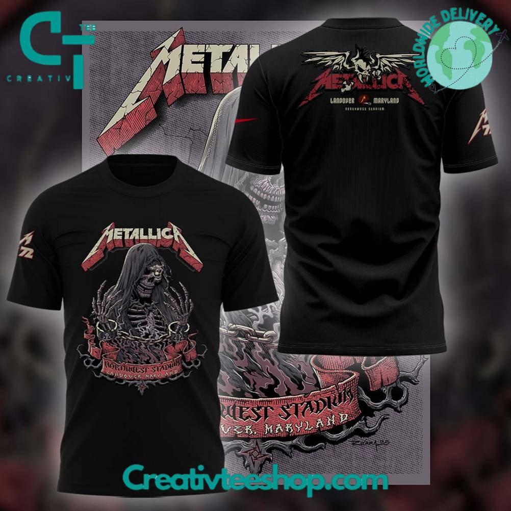 Metallica M72 World Tour “M72Landover” Special Black Tee
