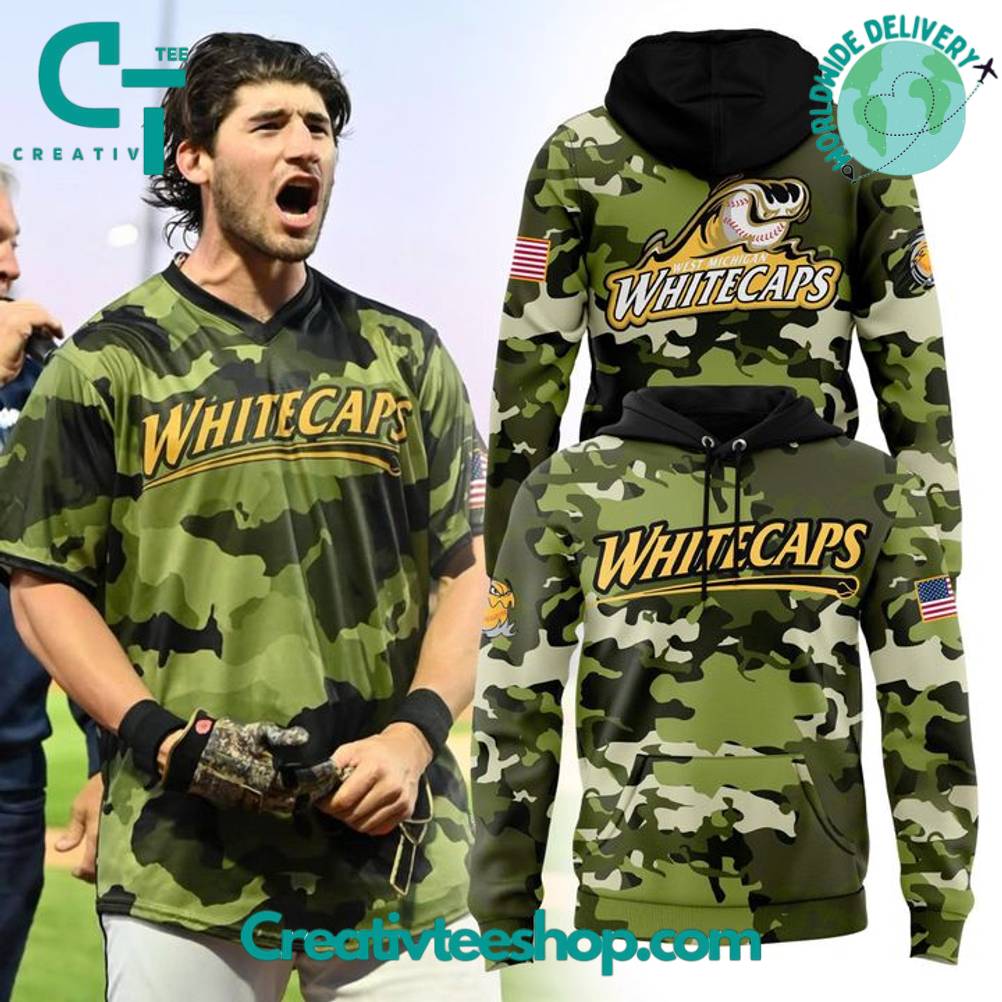 West Michigan Whitecaps Memorial Day Camo Hoodie