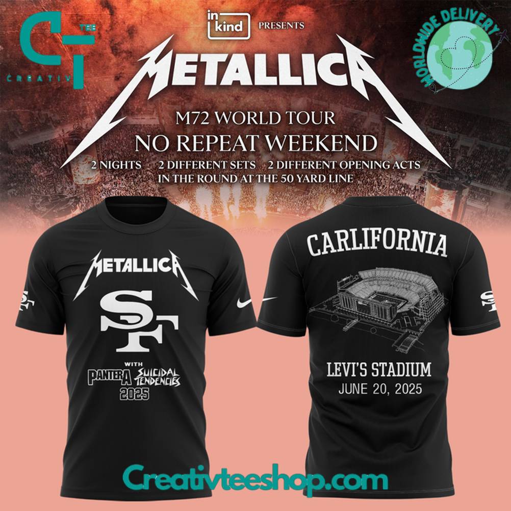 San Francisco 49ers x Metallica M72 World Tour Special Tee
