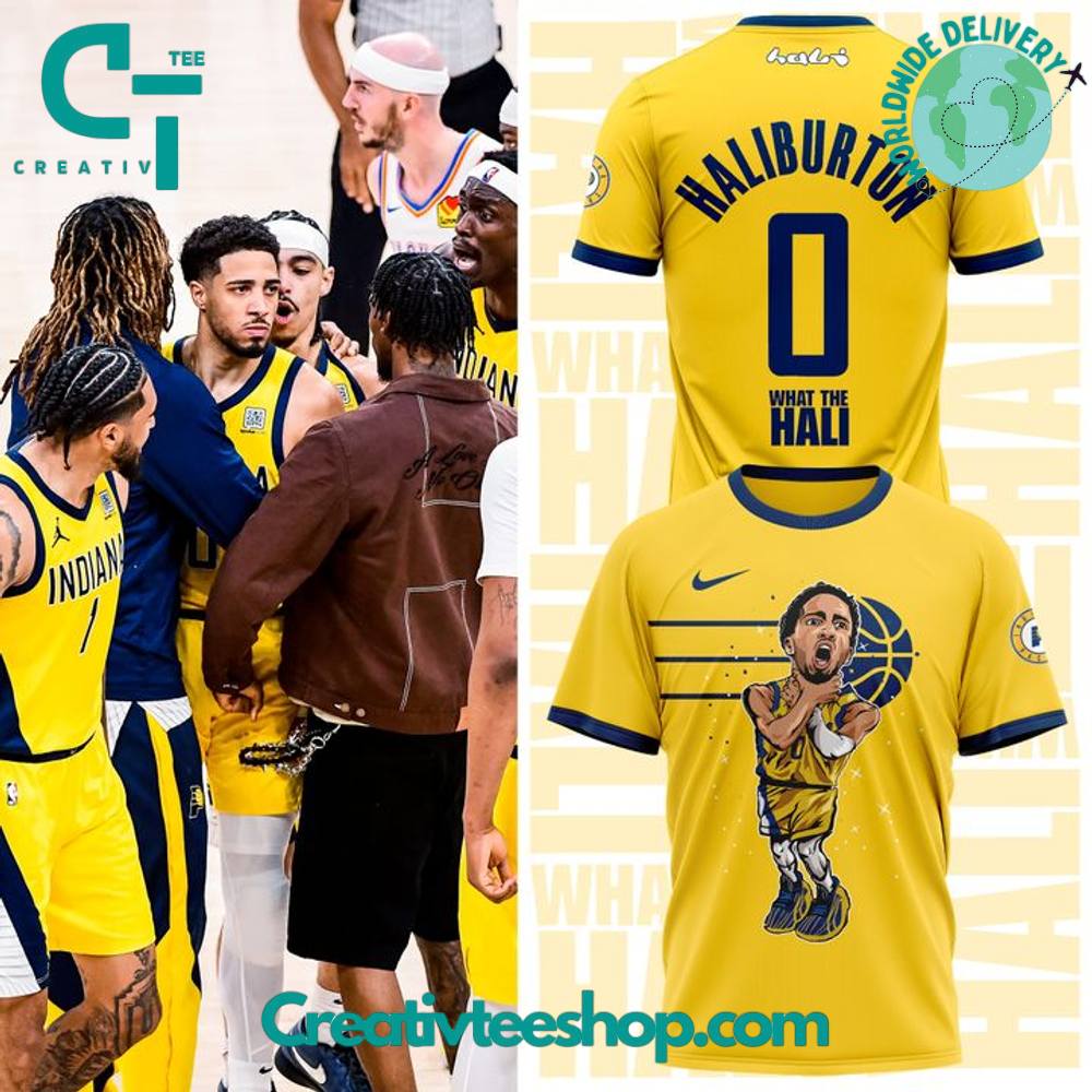 Indiana Pacers Tyrese Haliburton “What the Hali” NBA Finals 2025 Special Tee